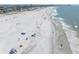 Aerial view of beach with ocean in the background at 200 120Th W Ave # 3A, Treasure Island, FL 33706