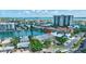 Aerial view of the property showcasing waterfront access at 234 Dolphin Pt # 1, Clearwater Beach, FL 33767