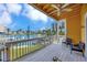 Spacious covered balcony perfect for enjoying water views and outdoor living at 234 Dolphin Pt # 1, Clearwater Beach, FL 33767