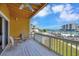 Balcony view of community boats docks at 234 Dolphin Pt # 1, Clearwater Beach, FL 33767