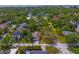 Expansive aerial view of a neighborhood featuring lush trees and attractive single-Gathering homes at 4302 W Woodmere Rd, Tampa, FL 33609
