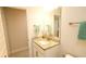 Bathroom with granite counters, neutral walls, and modern decor at 4444 Boyer Ter, North Port, FL 34288