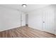 Neutral bedroom with hardwood style floors and neutral paint at 4701 14Th S Ave, St Petersburg, FL 33711