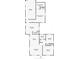 Detailed floor plan outlining the layout of the home, including the garage, bedrooms, and living spaces at 4701 14Th S Ave, St Petersburg, FL 33711