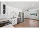 Modern kitchen featuring stainless steel appliances, sleek countertops, and ample cabinet space at 4701 14Th S Ave, St Petersburg, FL 33711