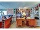 Functional office setup with organized storage, natural light, and office equipment at 80 Rogers St # 2A, Clearwater, FL 33756