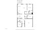 Detailed floorplan showcasing the layout of the home, including the kitchen, bedrooms, living room, and garage at 10196 Cross Timber Ter, Land O Lakes, FL 34638