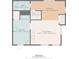 Floor plan showing bedroom, bath, laundry, and living room at 1225 26Th N St, St Petersburg, FL 33713