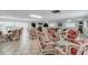 Bright clubhouse featuring comfortable seating, tile floors, and a pool table at 147 Bluff View Dr # 206, Belleair Bluffs, FL 33770
