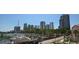Scenic city view of downtown from harbor with skyline of condos and boat docks at 217 50Th N Ter, St Petersburg, FL 33703