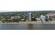 Aerial view of the residential community near the serene waterfront and lush trees at 2413 Bayshore Blvd # 605, Tampa, FL 33629