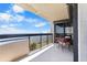 Enjoy spectacular views from the private balcony with comfortable seating and waterfront scenery at 2413 Bayshore Blvd # 605, Tampa, FL 33629