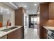 Updated kitchen featuring stainless steel appliances and granite countertops at 2413 Bayshore Blvd # 605, Tampa, FL 33629