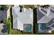 Aerial view of house with private screened pool at 4228 Presidential Avenue E Cir, Bradenton, FL 34203