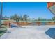 Scenic view of a wooden bridge over a tranquil lake on a sunny day, offering stunning views at 4228 Presidential Avenue E Cir, Bradenton, FL 34203