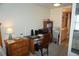 Bedroom desk and bath access at 4900 Brittany S Dr # 1706, St Petersburg, FL 33715