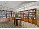 Community library with wooden bookshelves at 4900 Brittany S Dr # 1706, St Petersburg, FL 33715