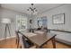 Dining room featuring stylish lighting, hardwood floors, and view to the living room at 505 27Th N Ave, St Petersburg, FL 33704