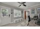 The light-filled entry area includes a bench seat, window, and convenient access to other living spaces at 505 27Th N Ave, St Petersburg, FL 33704