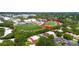 Aerial view of a community with a sports fields, schools, mature trees, and well-maintained grounds at 5080 Locust Ne St # 321, St Petersburg, FL 33703