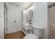 Charming bathroom with stylish vanity, modern fixtures, and walk-in shower at 7006 N Duncan Ave, Tampa, FL 33604