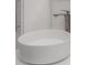 Close up of modern white bathroom sink with sleek chrome faucet and white countertop at 7006 N Duncan Ave, Tampa, FL 33604