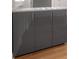 Grey cabinets with stainless steel handles and white countertops at 7006 N Duncan Ave, Tampa, FL 33604