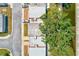 Aerial view of the rooftops showing the layout, tree coverage and water access at 7081 Lafayette N, Pinellas Park, FL 33781