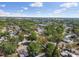 Bird's eye view of a neighborhood with a mix of homes and green spaces under a bright, partly cloudy sky at 7210 8Th N Ave, St Petersburg, FL 33710