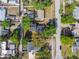 Directly above aerial view of neighborhood homes with ample trees and landscaping on each property at 7210 8Th N Ave, St Petersburg, FL 33710