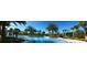 Large community pool with lounge chairs and palm trees, perfect for summer relaxation and neighborhood gatherings at 11936 Sand Myrtle Rd, Riverview, FL 33579