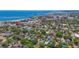 Aerial view shows the property's location in a vibrant coastal community near the ocean at 1330 Cherry Ne St, St Petersburg, FL 33701