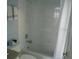Simple bathroom with clean fixtures and bright lighting at 1803 Longview Ln, Tarpon Springs, FL 34689