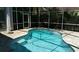 Screened-in pool with ample deck space for outdoor enjoyment at 1803 Longview Ln, Tarpon Springs, FL 34689