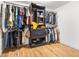 Walk-in closet with extensive clothing storage at 2244 Glenmoor N Rd, Clearwater, FL 33764