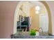 This kitchen features stainless steel appliances and stone countertops at 301 Caloosa Palms Ct, Sun City Center, FL 33573