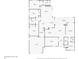 Detailed floor plan showcasing the layout of the home's rooms and dimensions at 3136 Sandhill Dr, Holiday, FL 34691