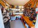 Organized workshop featuring ample storage, workbenches, and a variety of tools for any project at 3339 Avanti Cir, North Port, FL 34287