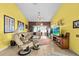 Spacious living room with neutral decor, tile flooring, and large windows at 4208 Edgewood Dr, Holiday, FL 34691