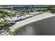 Amazing bird's-eye view of waterfront restaurant featuring stunning beaches, great dining, and community parking at 459 Bahia Beach Blvd, Ruskin, FL 33570