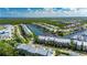 Aerial shot of condo complex on the water, surrounded by nature preserves and boating opportunities at 459 Bahia Beach Blvd, Ruskin, FL 33570