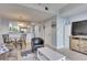 Open concept living area, dining space, and kitchen view at 459 Bahia Beach Blvd, Ruskin, FL 33570