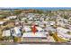 Aerial view of community homes near the water, emphasizing location and neighborhood layout at 4851 W Gandy Blvd # B3 L8, Tampa, FL 33611
