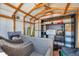Storage shed interior with shelving and seating at 4851 W Gandy Blvd # B3 L8, Tampa, FL 33611