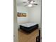 Small bedroom featuring wood floors and a ceiling fan at 11527 Southern Creek Dr, Gibsonton, FL 33534