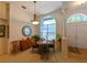 Dining room featuring a large window and ample natural light at 12920 Lake Ventana Dr, Tampa, FL 33625