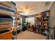 A functional storage room with shelving and ample space for organizing household items and supplies at 12920 Lake Ventana Dr, Tampa, FL 33625