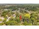 An aerial view of a house surrounded by green trees in a quiet, peaceful residential neighborhood at 1308 W Perdiz St, Tampa, FL 33612