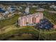 Waterfront complex aerial view near residential area and boat dock at 4516 Seagull Dr # 615, New Port Richey, FL 34652