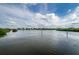 Expansive waterfront view featuring waterfront homes, tranquil waters, and lush mangroves under a cloudy sky at 4516 Seagull Dr # 615, New Port Richey, FL 34652